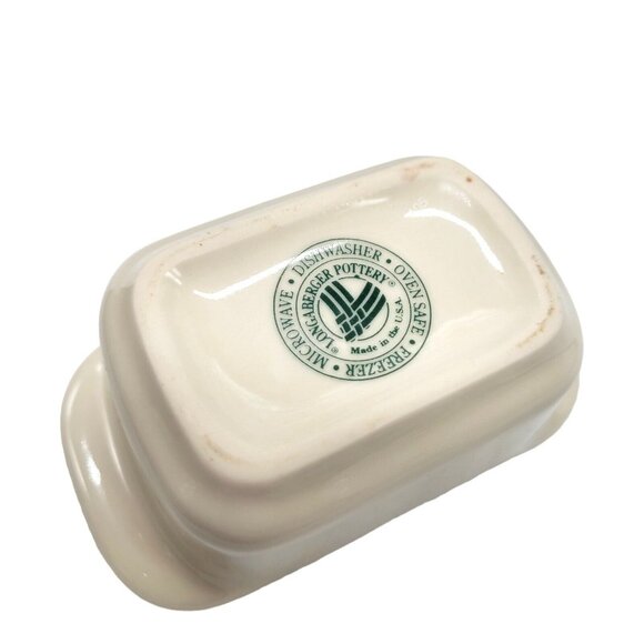 Longaberger Sweetener Sugar Packet Holder Holly Christmas Ceramic Woven Traditio - Picture 11 of 12